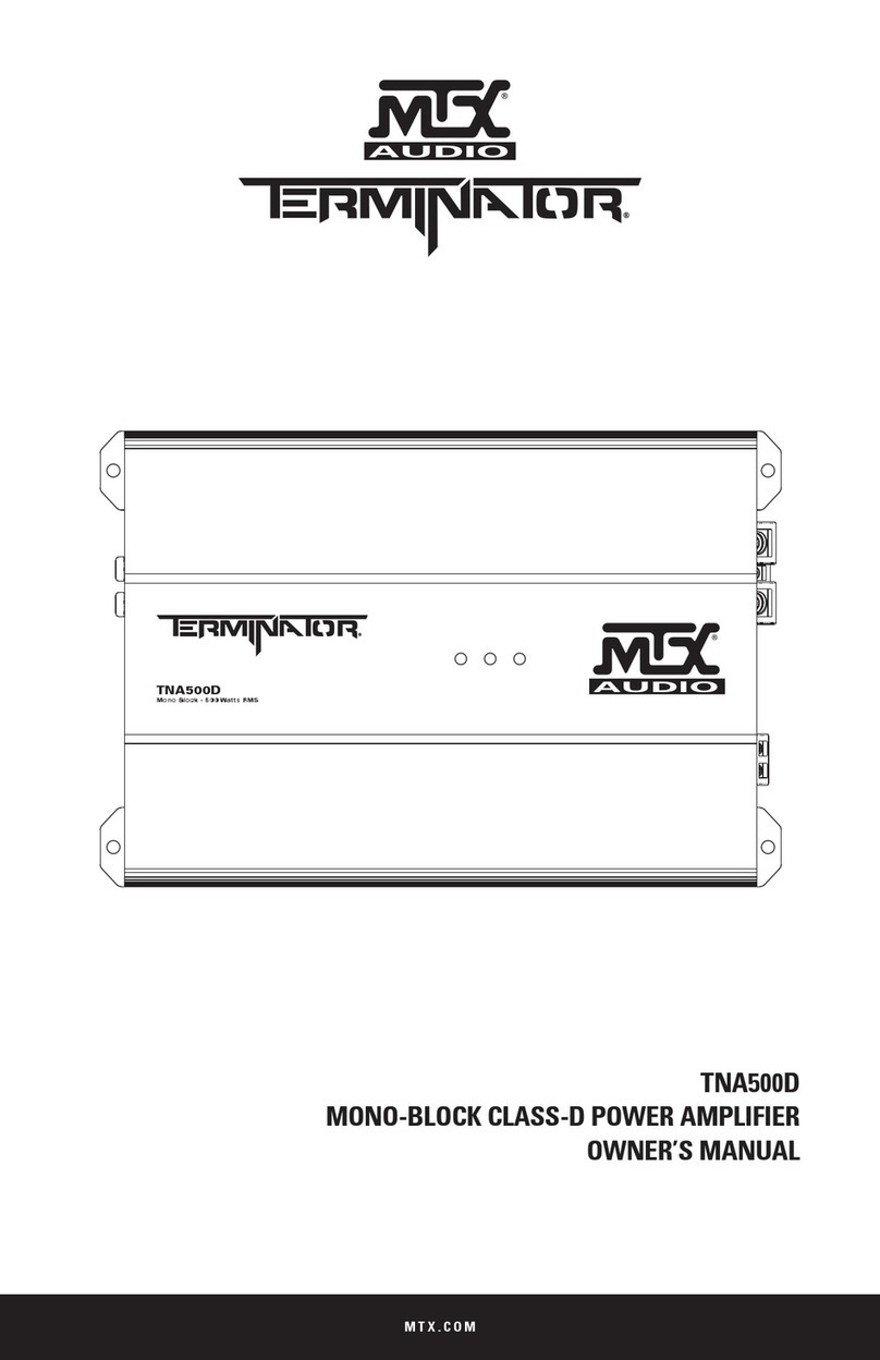 MTX TERMINATOR TNA500D owner's manual