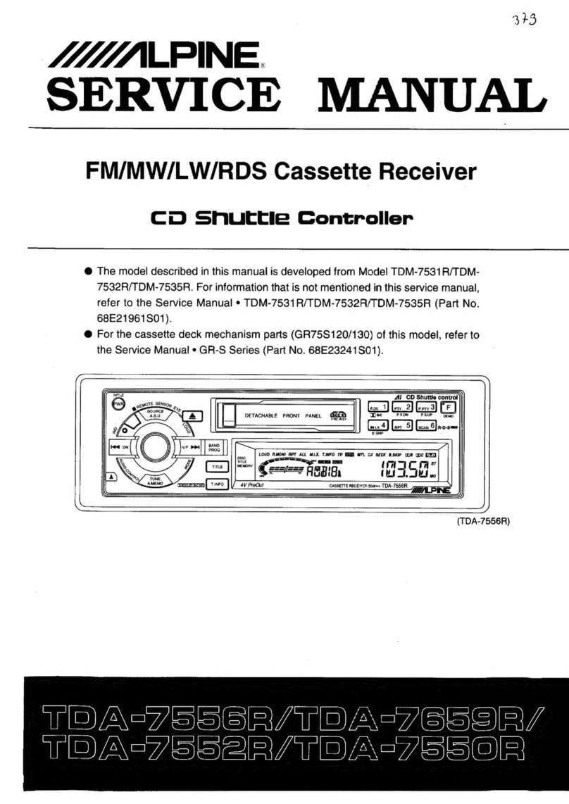 Alpine TDA7556R Service manual
