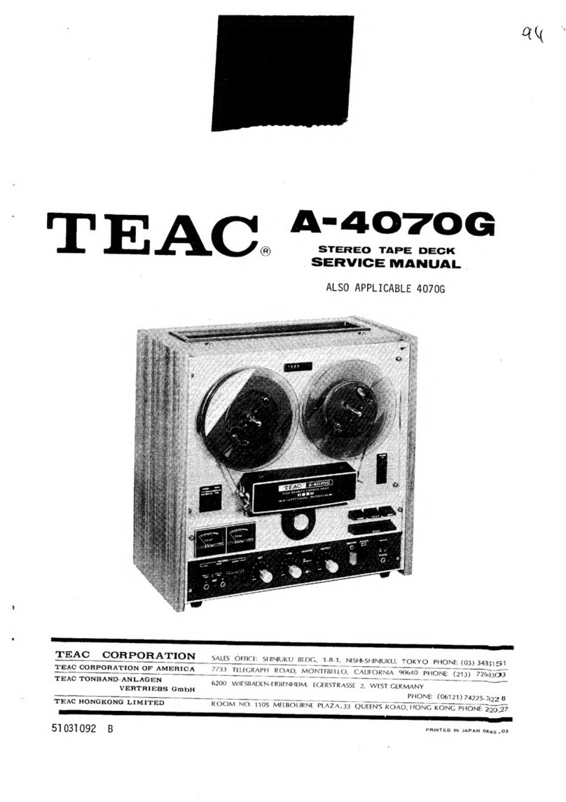 Teac A-4070G User manual