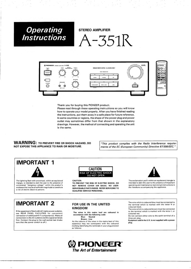 Pioneer A-351R User manual