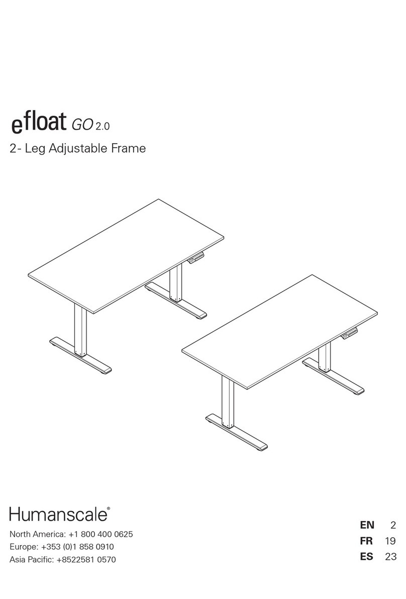 Humanscale eFloat Go 2.0 User manual Humanscale eFloat Go 2.0 User manual