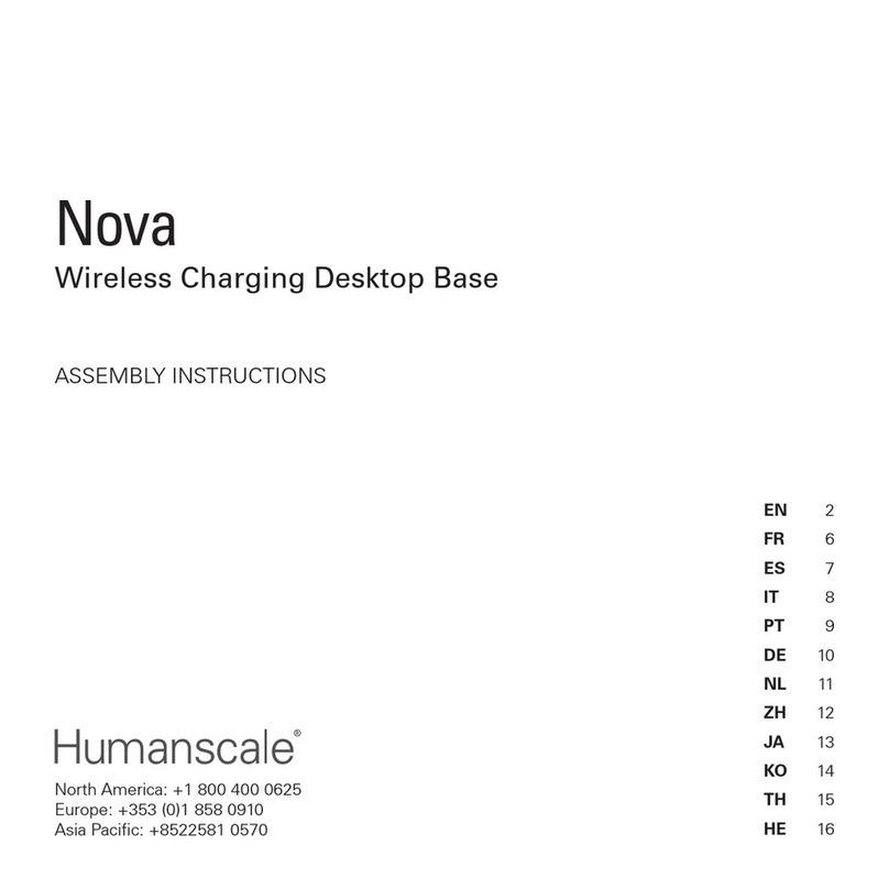 Humanscale Nova User manual