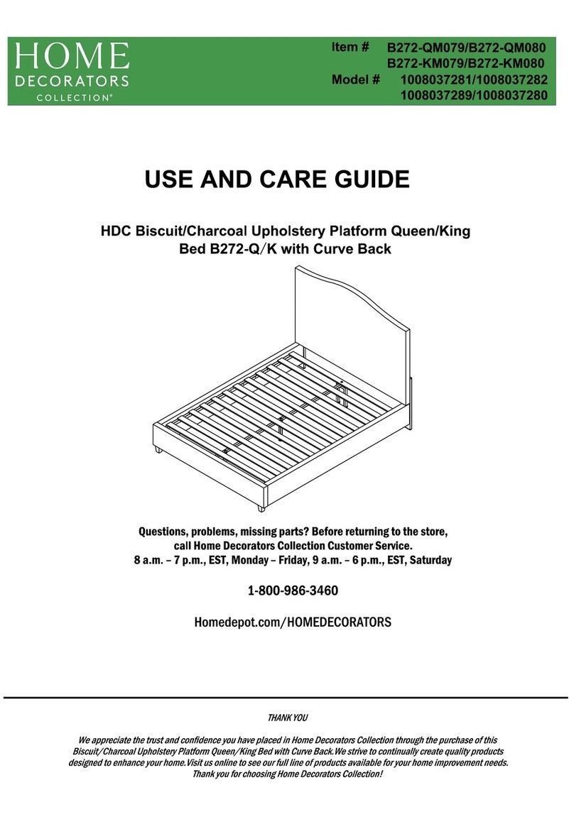 Home Decorators Collection B272-QM079 Use and care guide