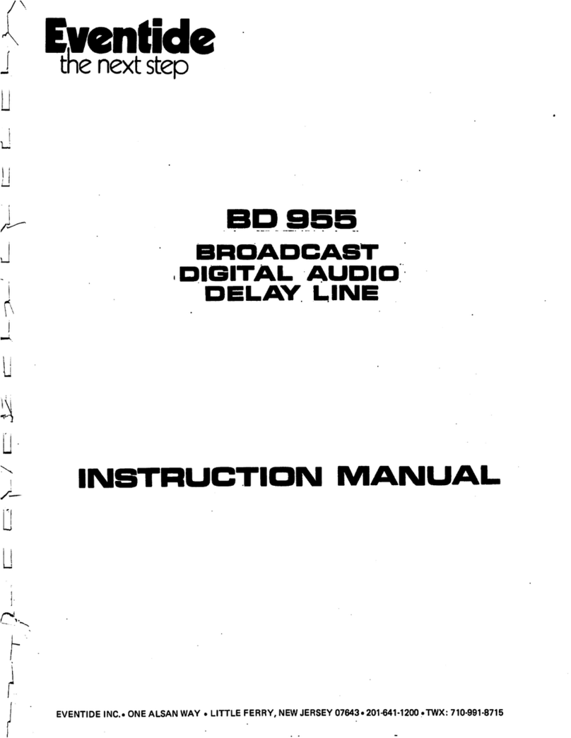 Eventide BD 955 User manual