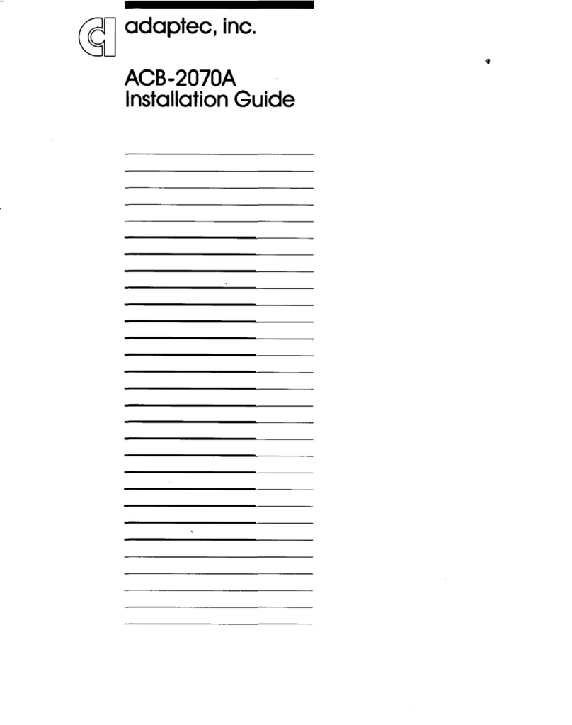 Adaptec ACB-2070A User manual