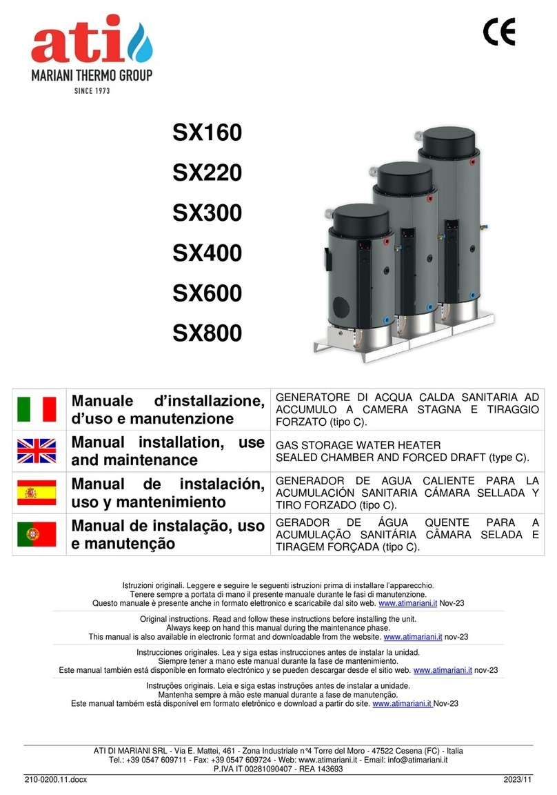 ATI Technologies SX160 manual installation, use and maintenance ATI Technologies SX160 manual installation, use and maintenance
