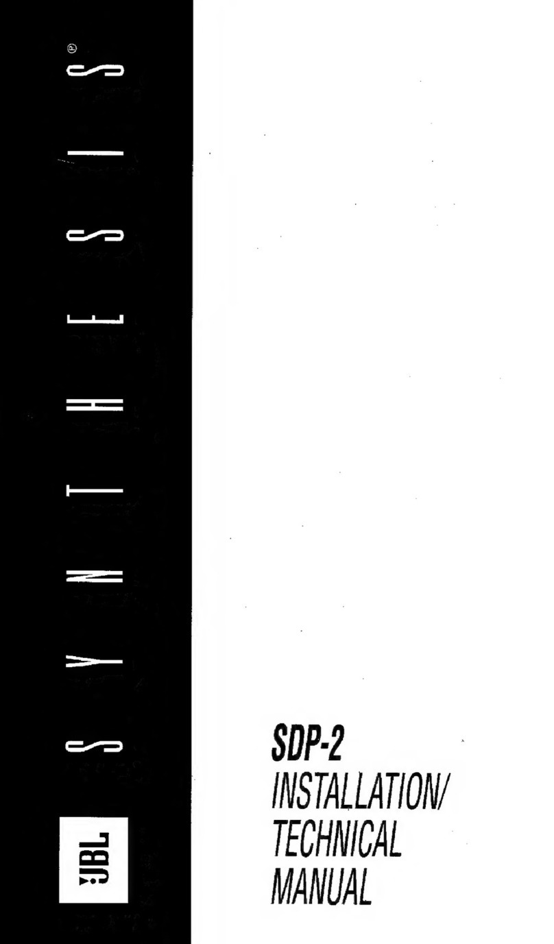 JBL SDP-2 User manual