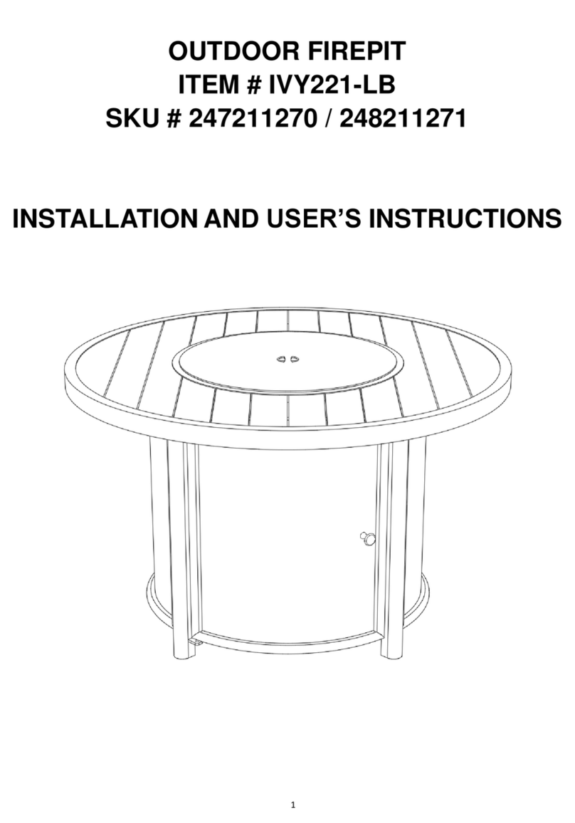 Living Spaces IVY221-LB Installation and user instructions