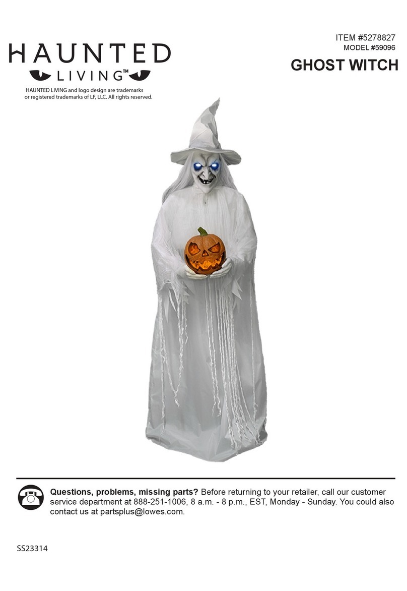HAUNTED LIVING GHOST WITCH Assembly instructions