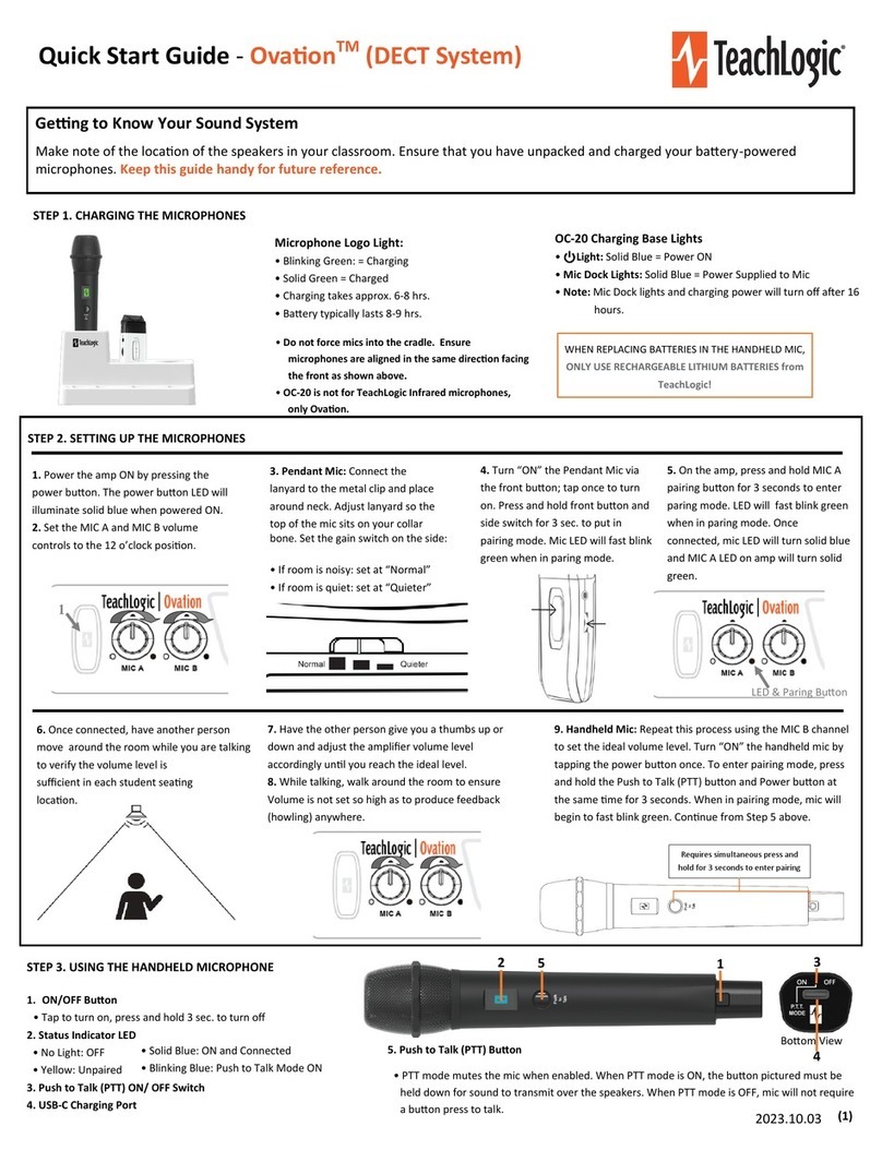 TeachLogic Ovation User manual