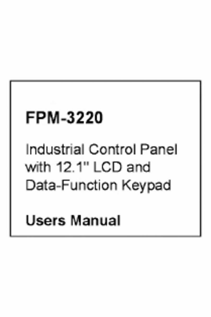 Advantech FPM-3220 User manual