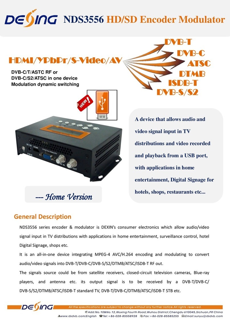 Dexing NDS3556 Series quick start guide