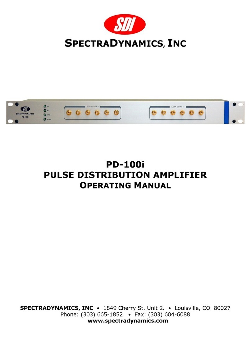 SDI PD-100i User manual
