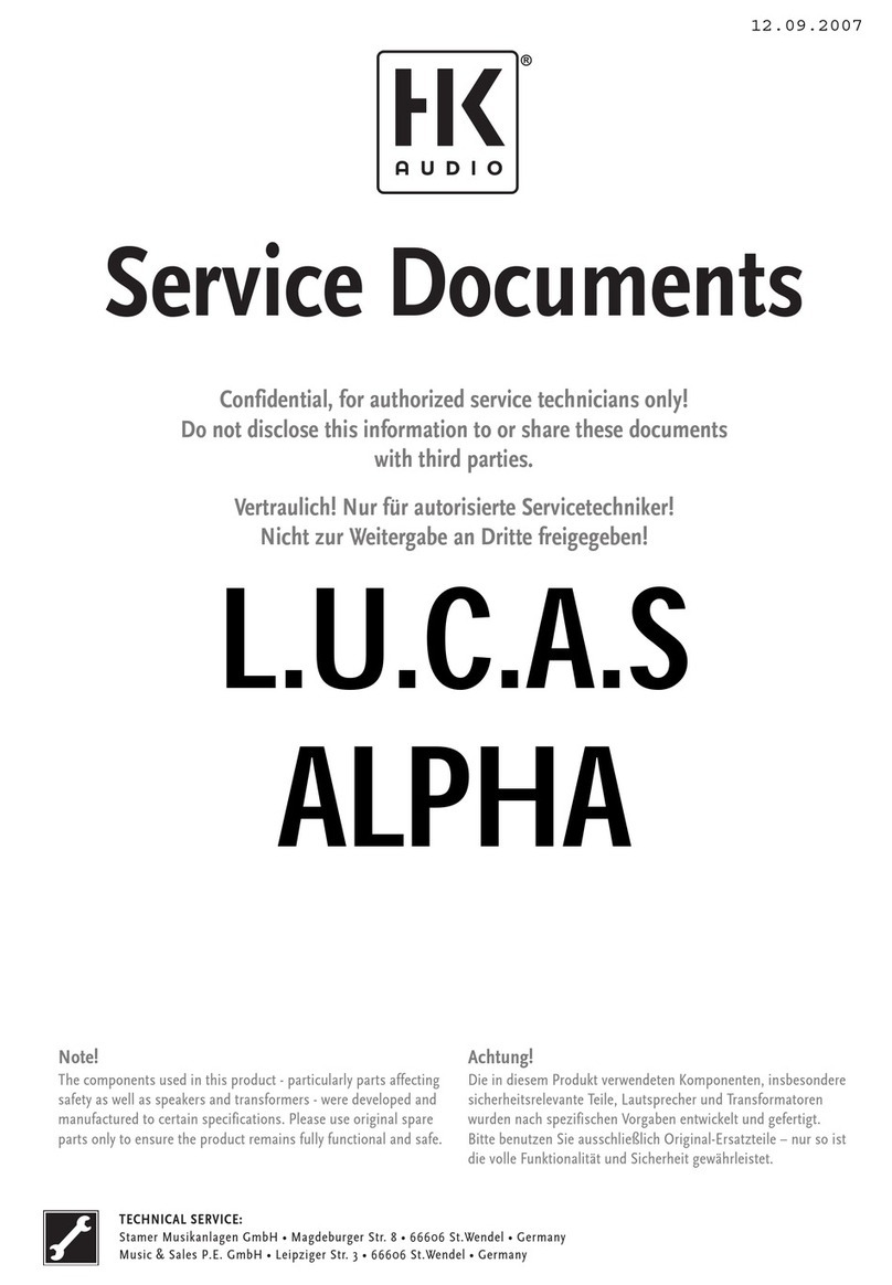 HK Audio l.u.c.a.s alpha Technical manual