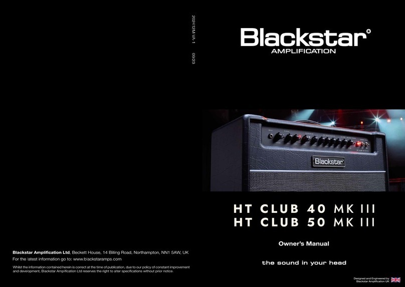 BLACK STAR HT CLUB 40 MK III owner's manual