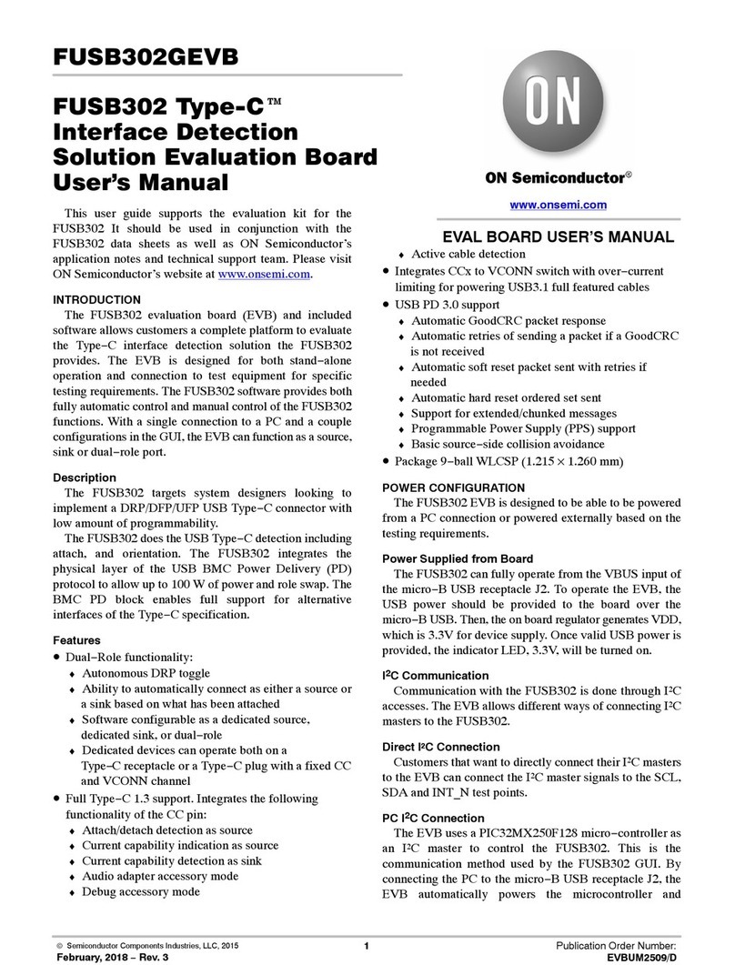 ON Semiconductor FUSB302GEVB User manual