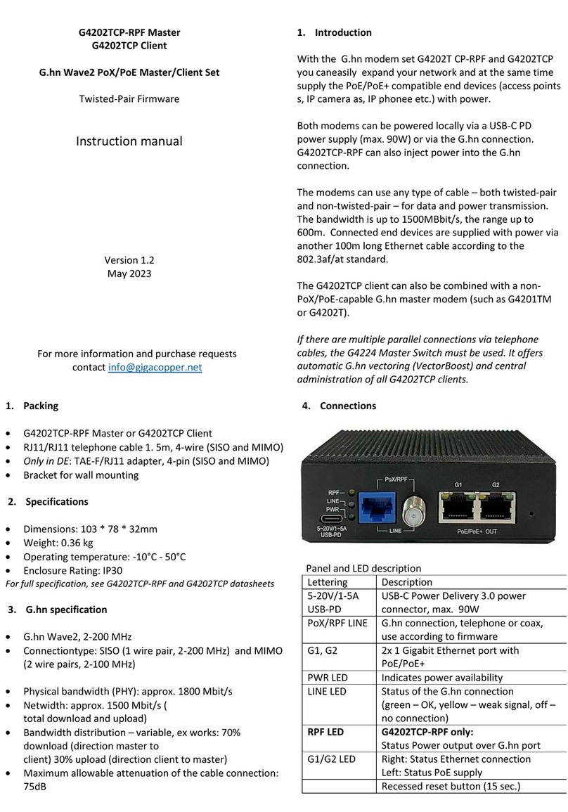 GIGA Copper G4202TCP-RPF instruction manual GIGA Copper G4202TCP-RPF instruction manual