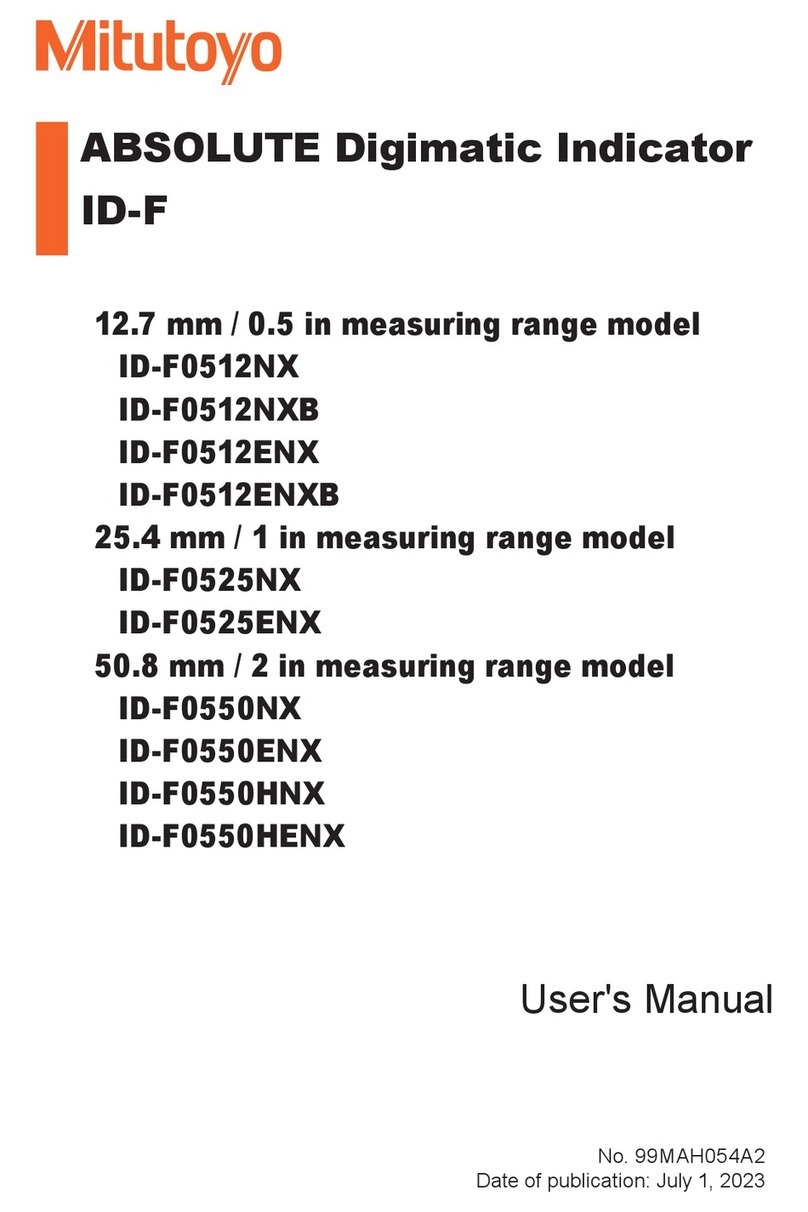 Mitutoyo ABSOLUTE ID-F user manual