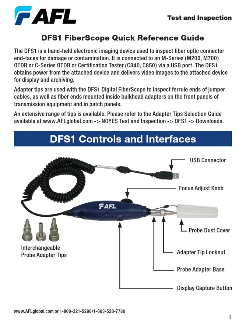 AFL DFS1 User manual