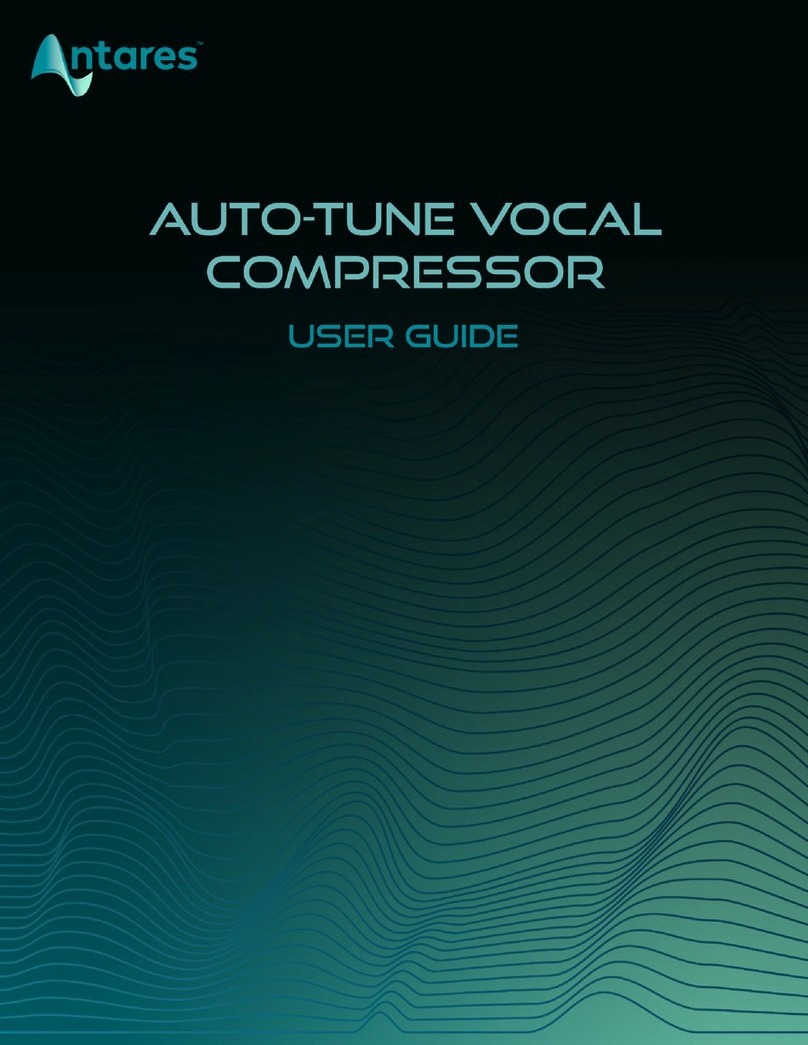 Antares Auto-tune Vocal Compressor user guide