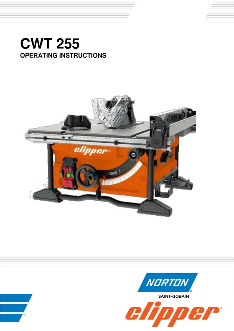 SAINT-GOBAIN Norton Clipper CWT 255 operating instructions