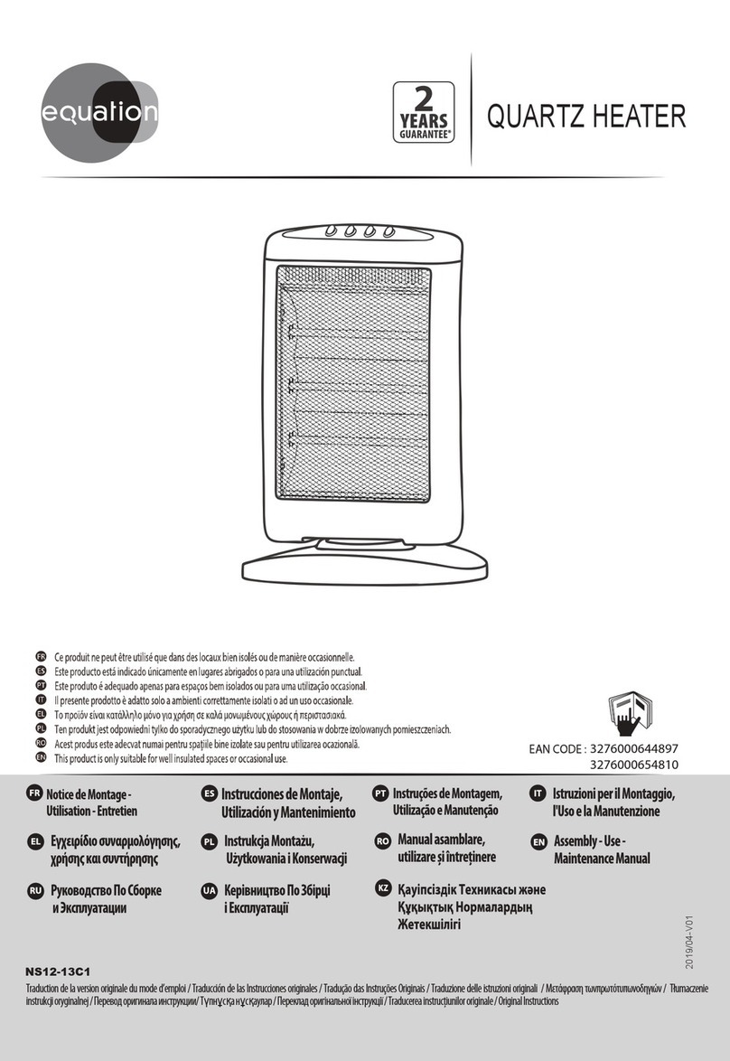 EQUATION NS12-13C1 Assembly, Use, Maintenance Manual EQUATION NS12-13C1 Assembly, Use, Maintenance Manual