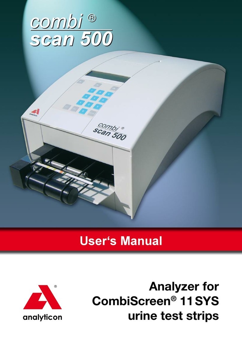 Analyticon combi scan 500 User manual