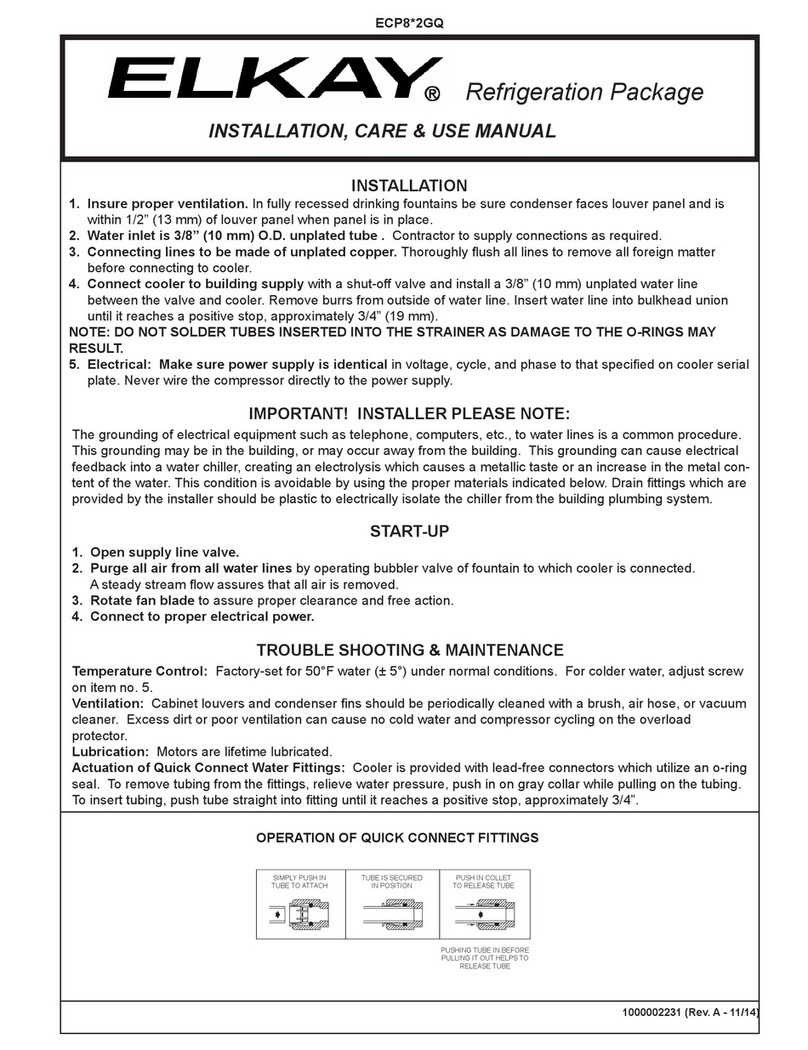 Elkay ECP8 2GQ Series Installation manual
