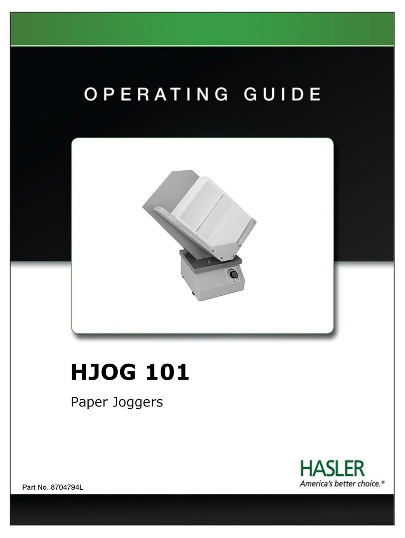 Hasler HJOG 101 operating guide
