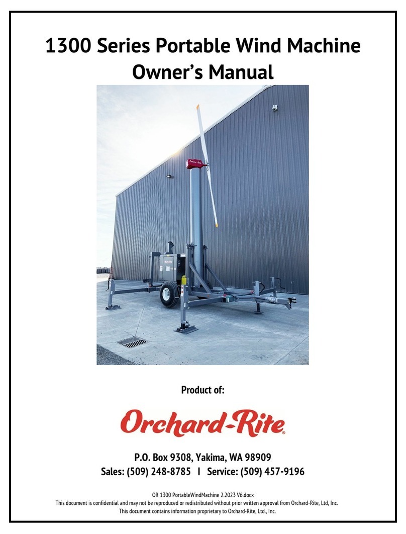 Orchard-Rite 1300 Series User manual