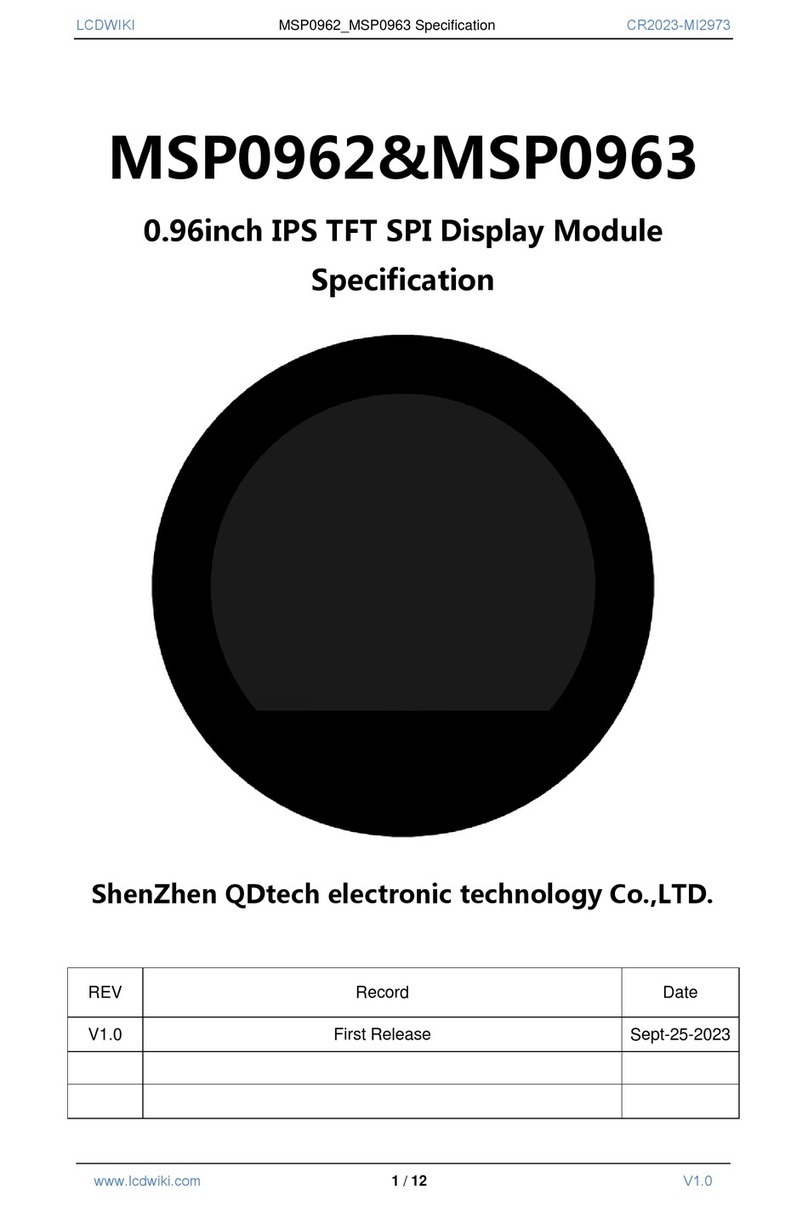 QDtech MSP0962 manual