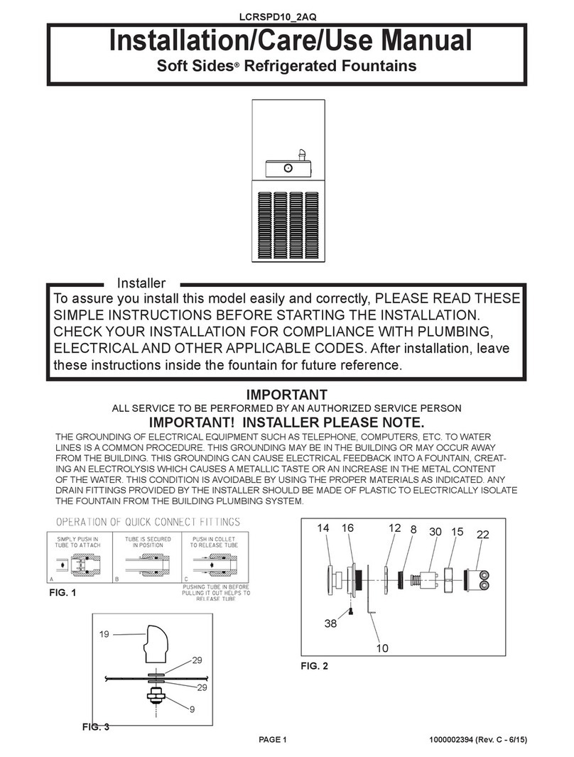 Elkay Soft Sides LCRSPD10-2AQ Installation manual