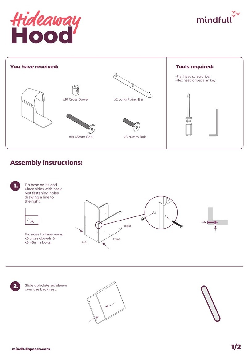 mindfull Hideaway Hood Assembly instructions