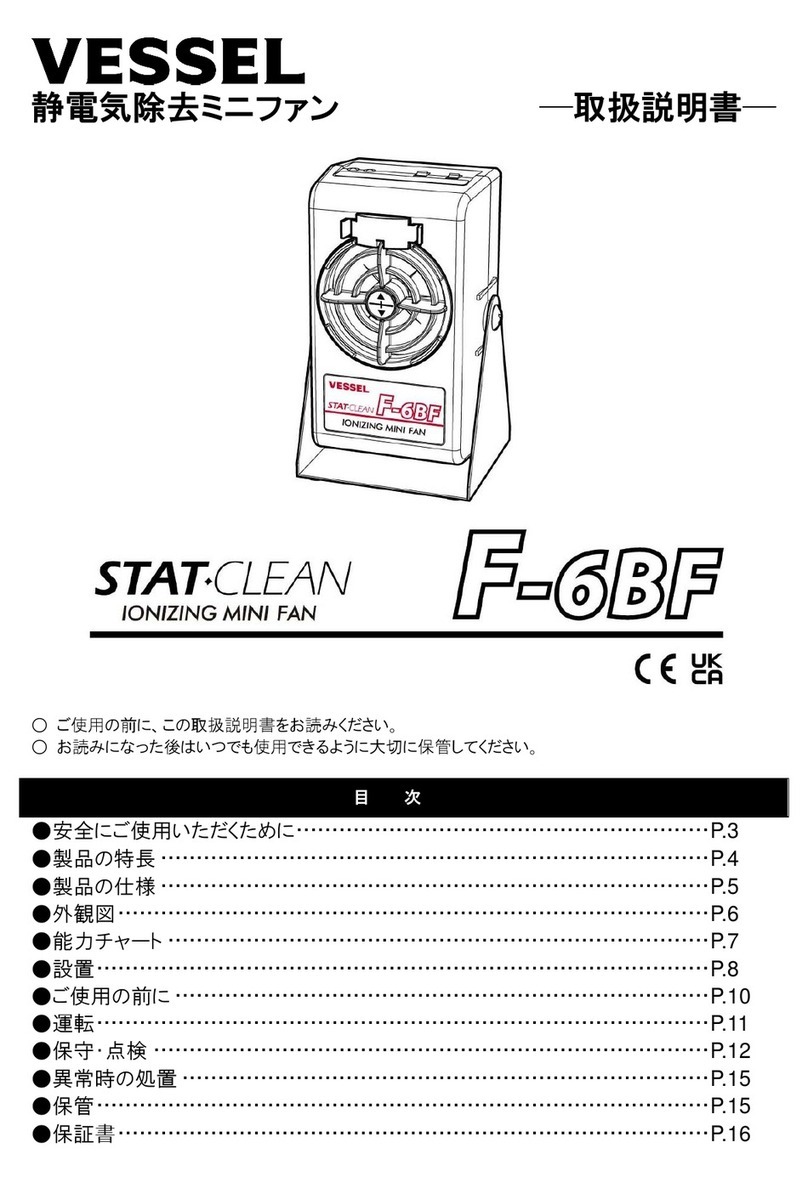 Vessel Stat-Clean F-6BF-E instruction manual Vessel Stat-Clean F-6BF-E instruction manual