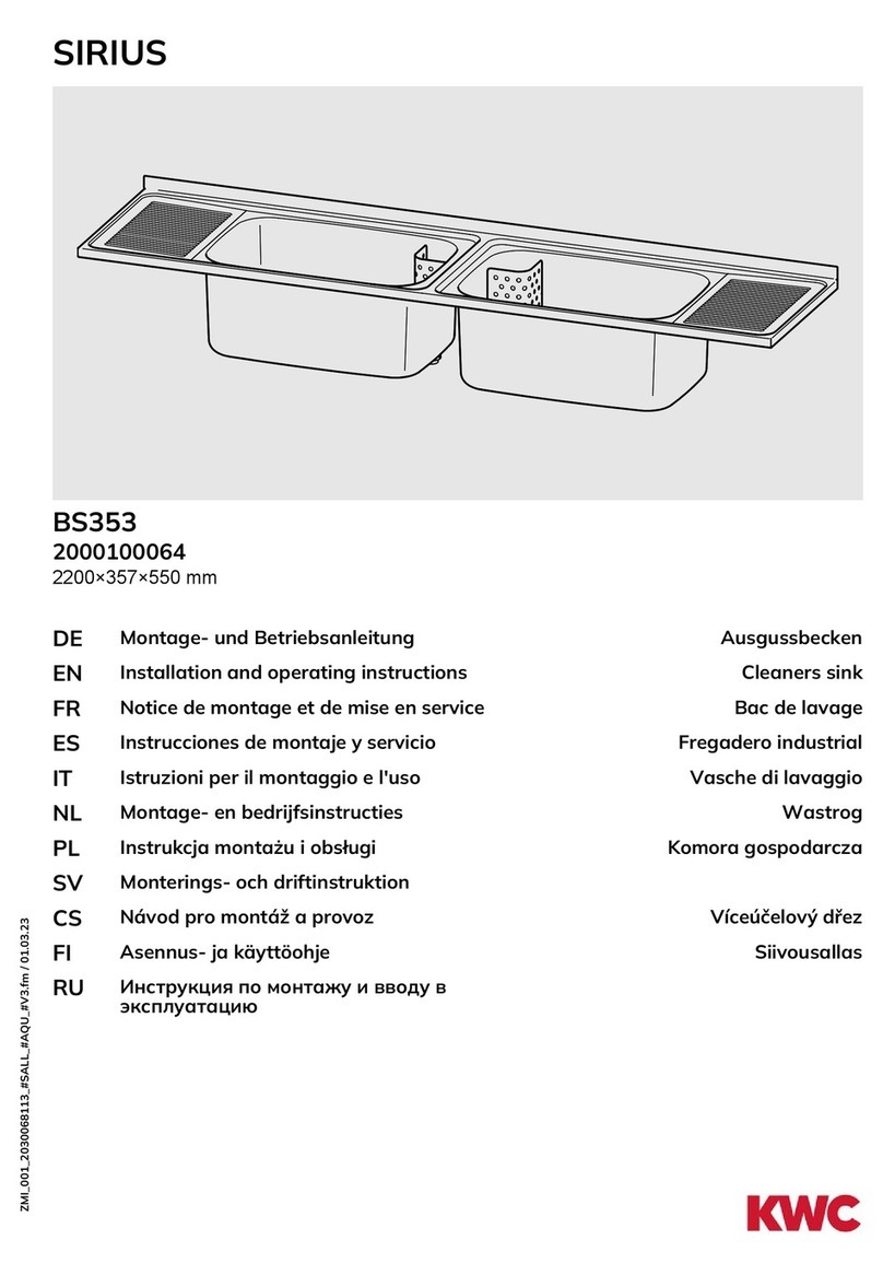 KWC SIRIUS BS353 User manual KWC SIRIUS BS353 User manual