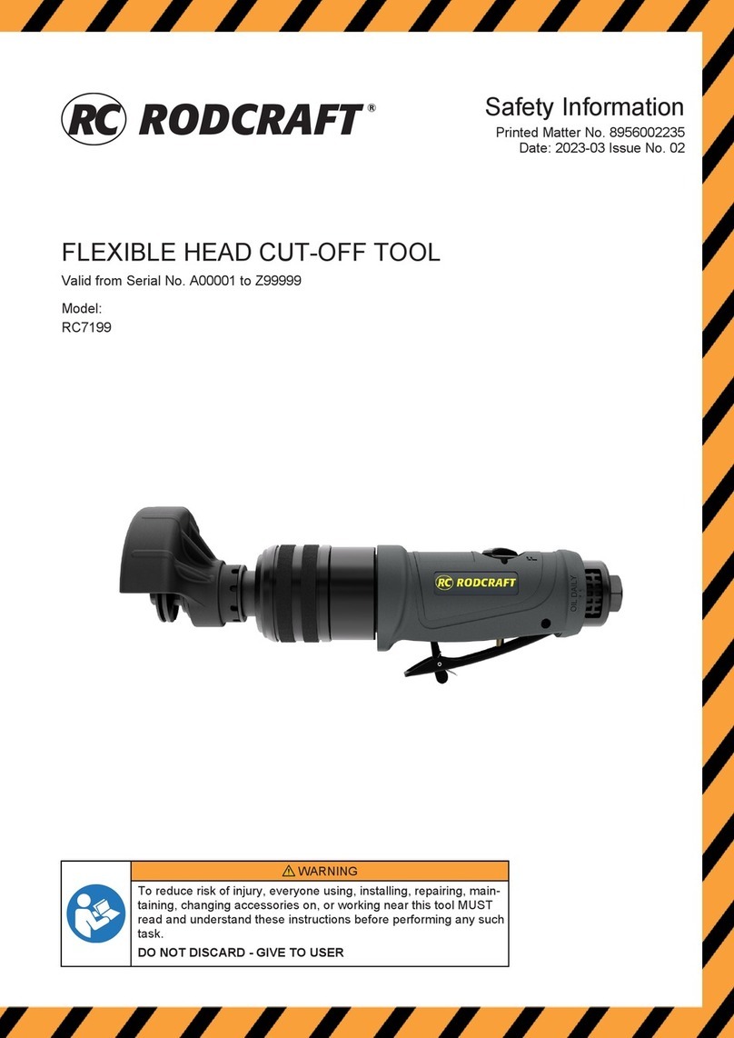 RODCRAFT RC7199 Safety information
