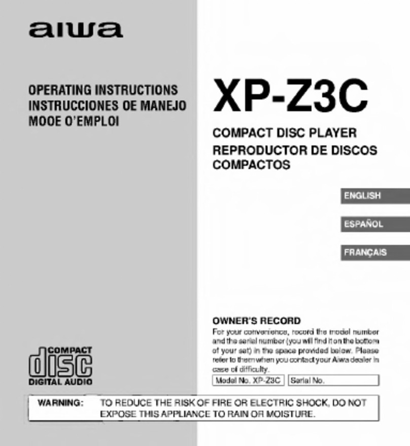 Aiwa XP-Z3C User manual