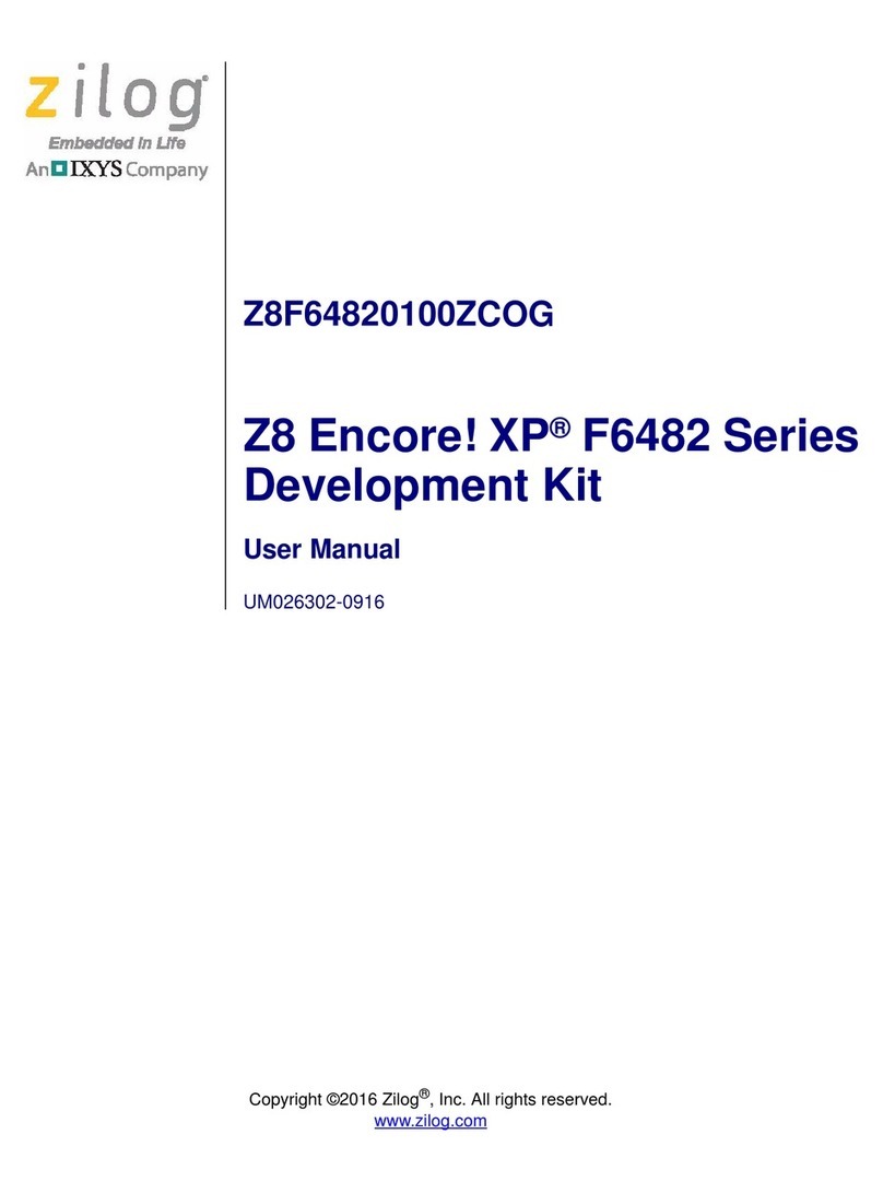 IXYS zilog Z8 Encore! XP F6482 Series User manual