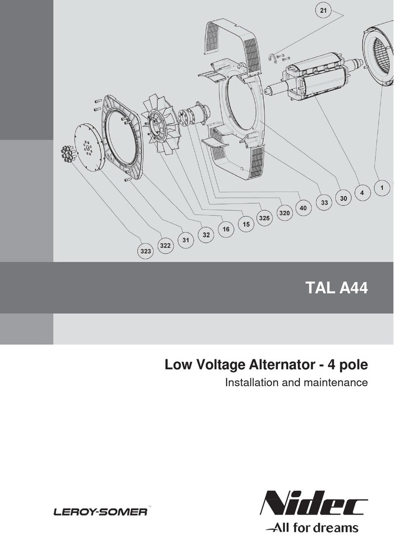 Nidec LEROY-SOMER TAL A44 Instruction Manual