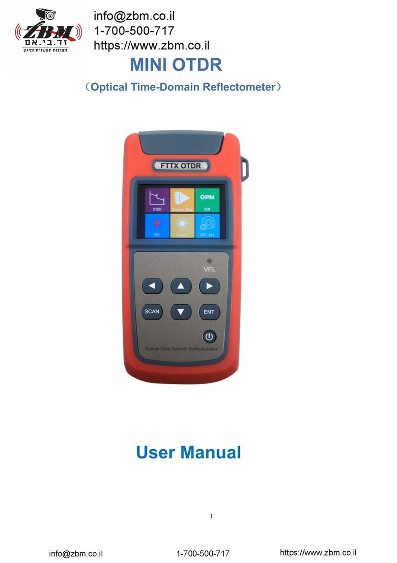 ZBM MINI OTDR user manual