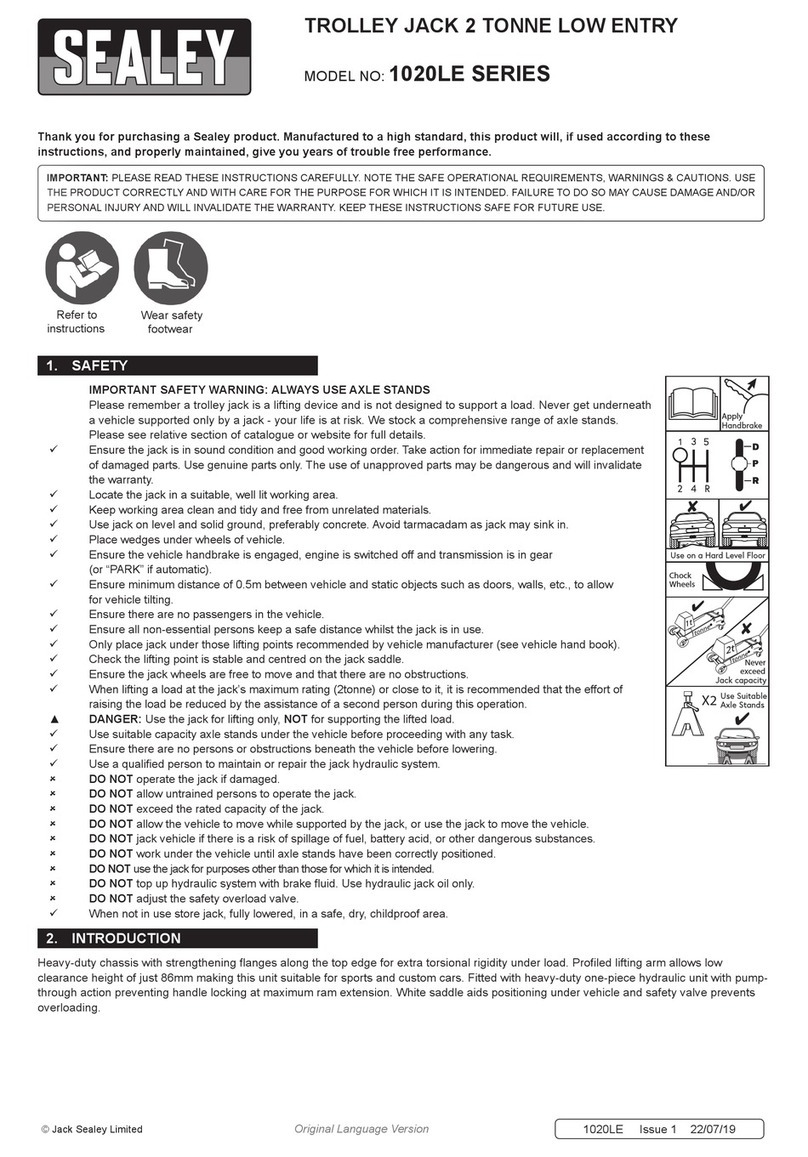 Sealey 1020LEO manual