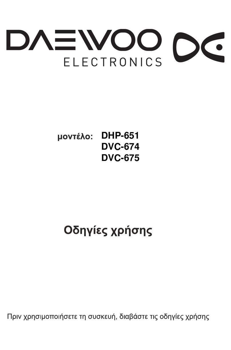 DAEWOO ELECTRONICS DHP-651 instruction manual