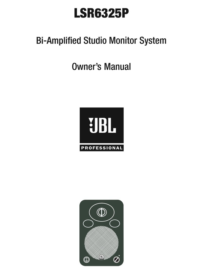JBL LSR6325P owner's manual