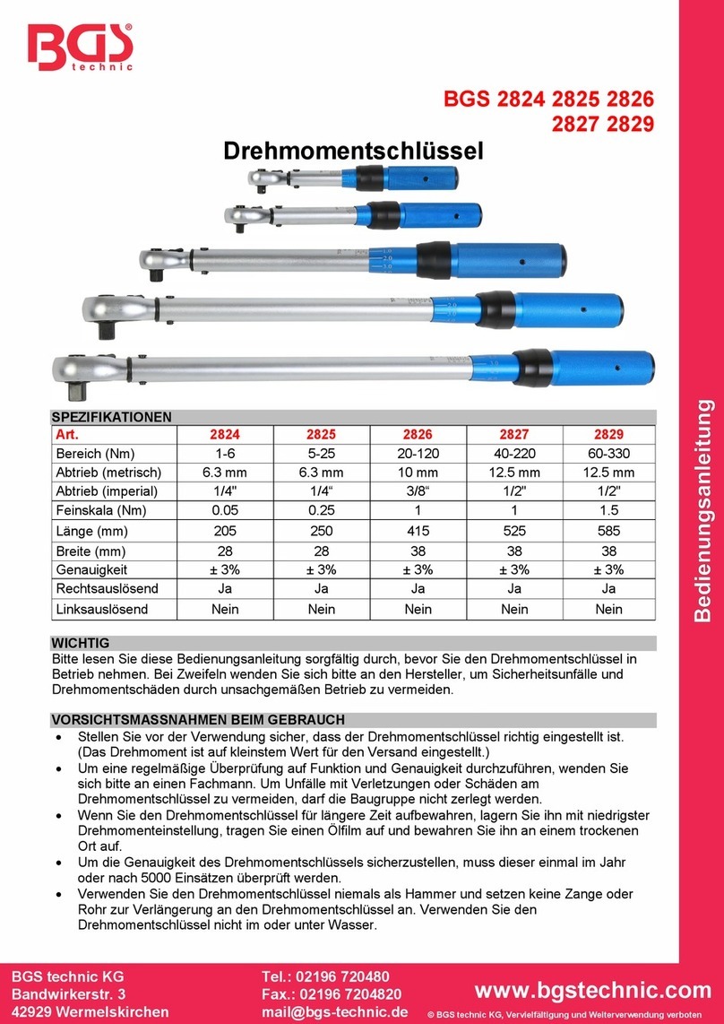 BGS technic 2824 User manual