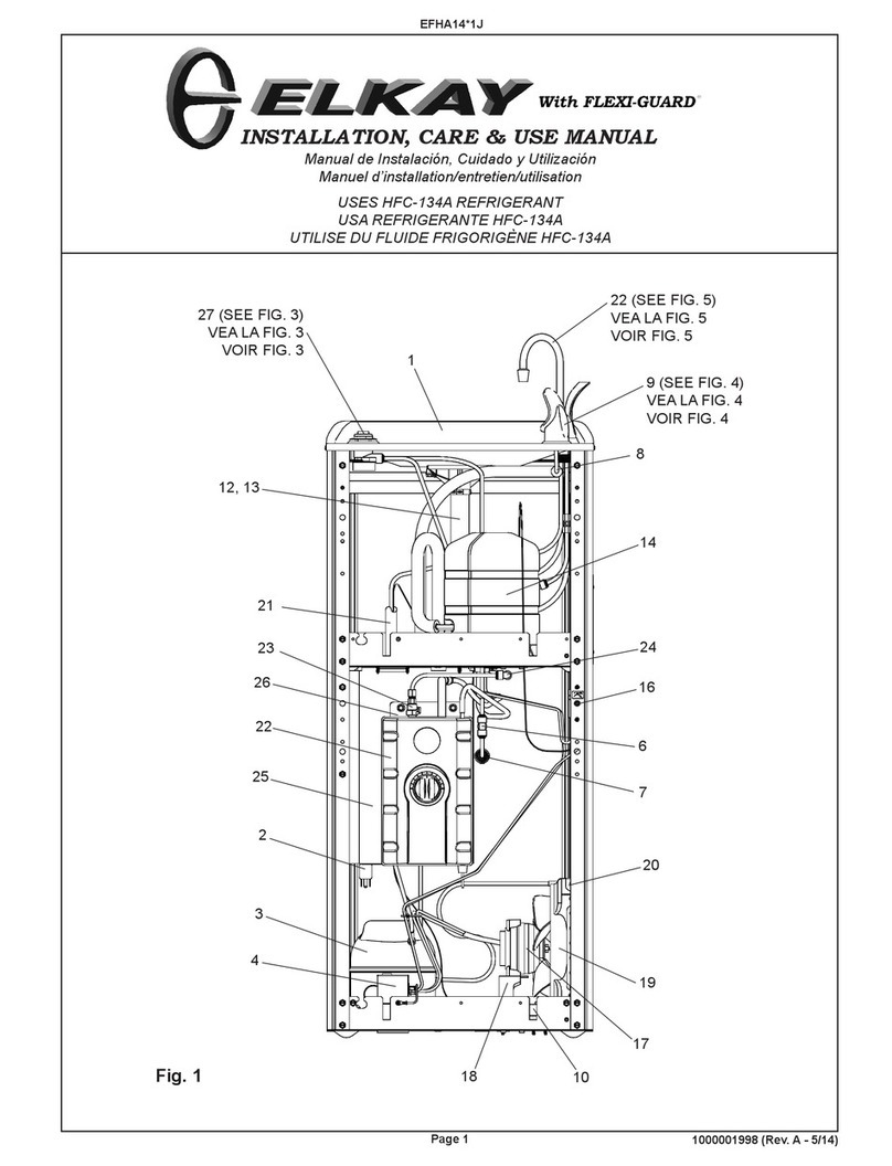 Elkay EFHA14 1J Series Installation manual
