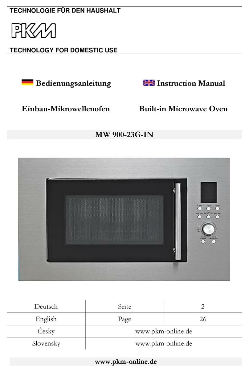 Pkm MW900-23G-IN instruction manual