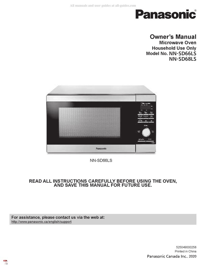Panasonic NN-SD88LS owner's manual