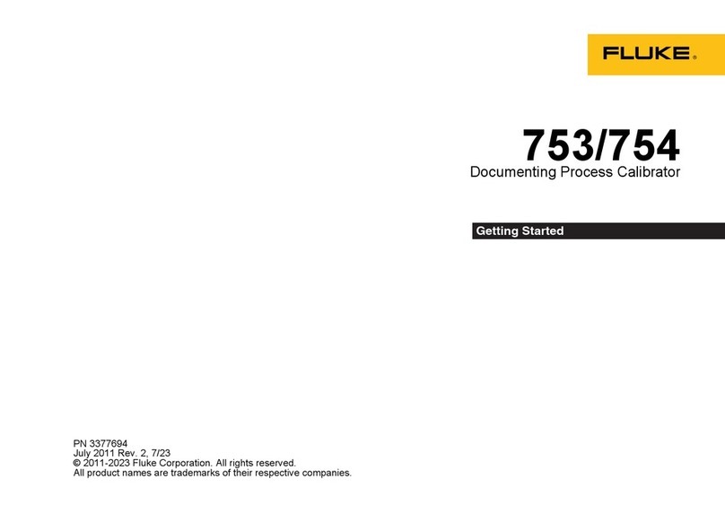 Fluke 753 User manual