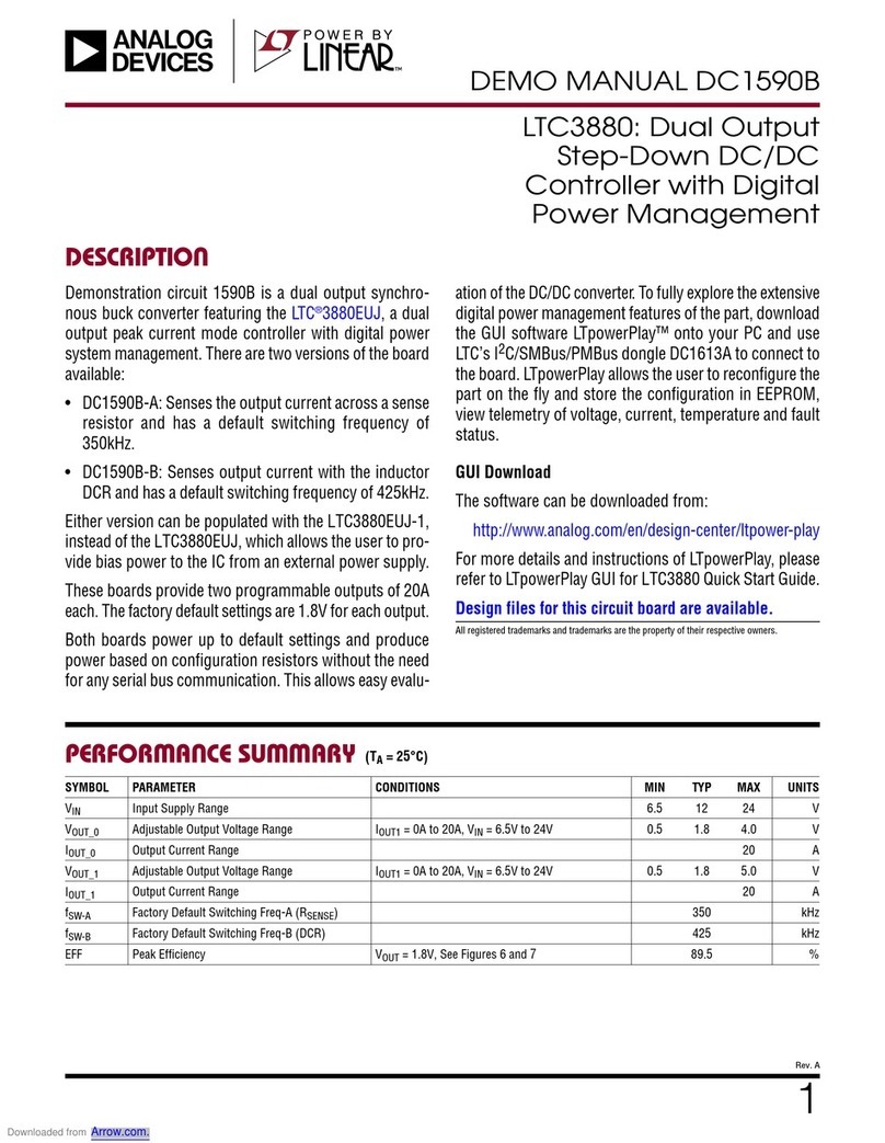 Linear ANALOG DEVICES DC1590B Quick setup guide Linear ANALOG DEVICES DC1590B Quick setup guide