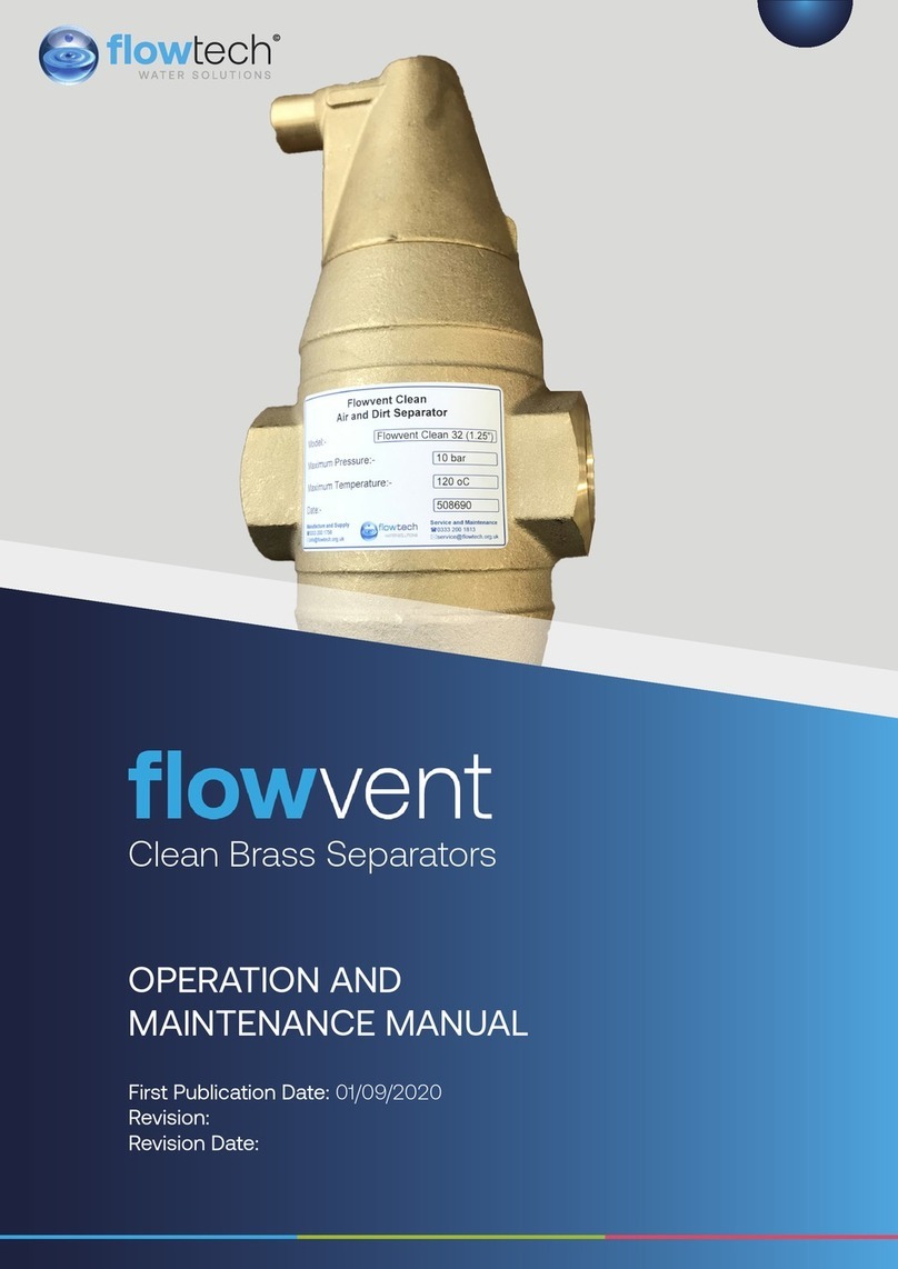 FLOWTECH flowvent Operation and maintenance manual